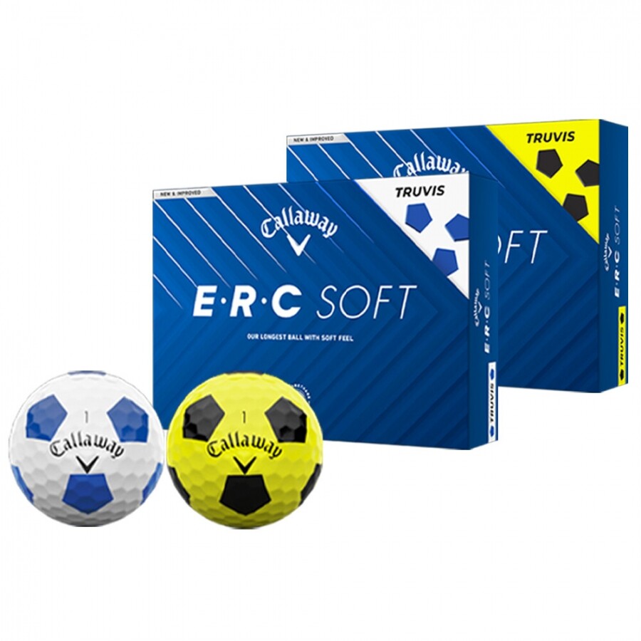 [캘러웨이정품] 로고무료인쇄 25년 ERC 소프트 트루비스 골프공 (12구 3피스) GF