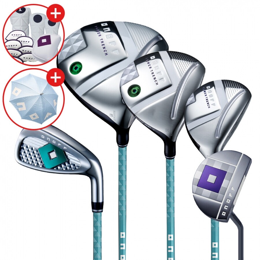 [우산증정][마스터스정품] 다이와 온오프 LP-425 여성 조합 풀세트 L강도 그린(11PCS) (D+FW+UT+7I+PUTTER) GF