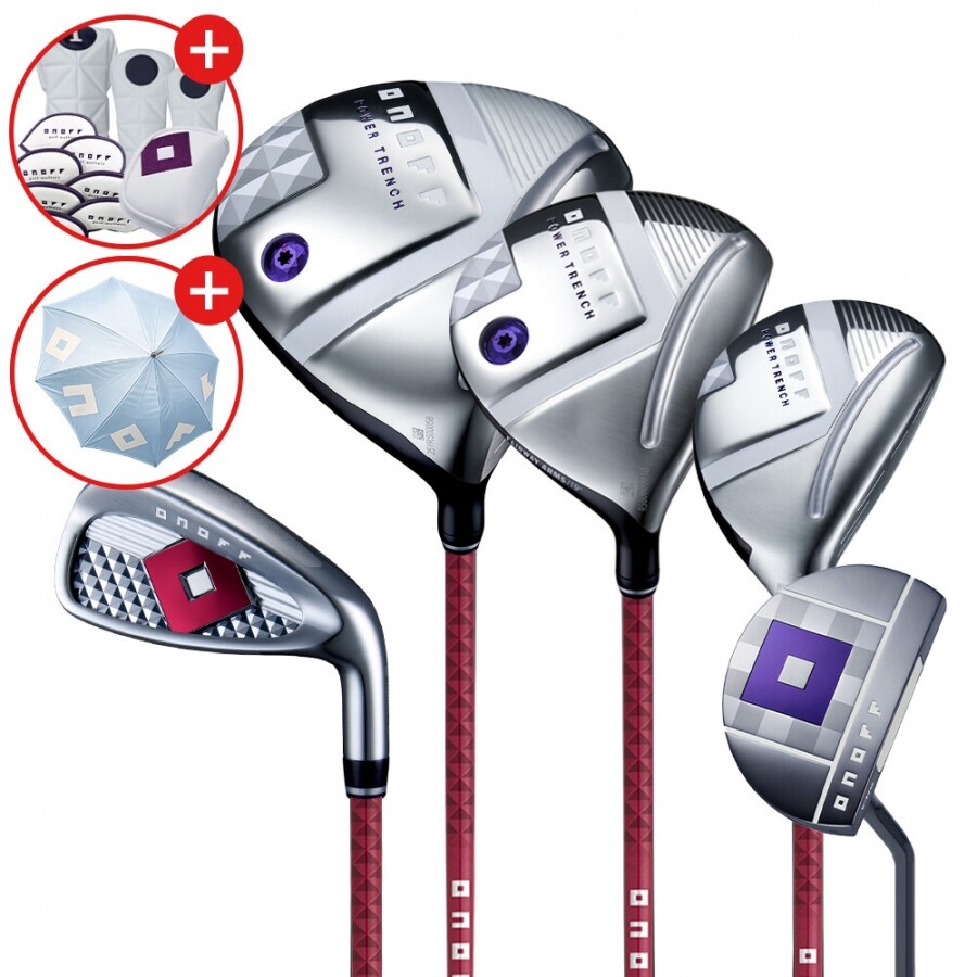 [우산 증정][마스터스정품] 다이와 온오프 LP-425 여성 조합 풀세트 핑크 A강도(11PCS)(D+FW+UT+7I+PUTTER) GF