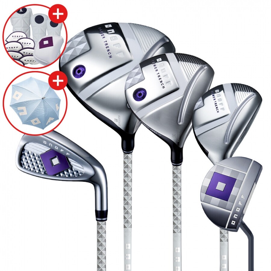 [우산증정][마스터스정품] 다이와 온오프 LP-425 여성 조합 풀세트 화이트 A강도(11PCS)(D+FW+UT+7I+PUTTER) GF