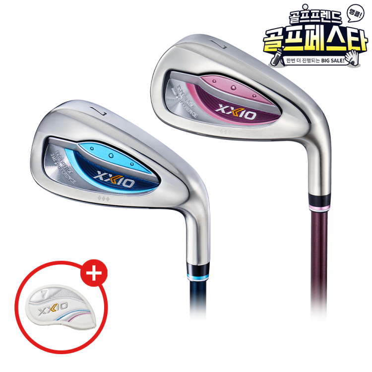 (창고대방출) [던롭스포츠코리아] 젝시오13 레이디스 아이언(7i)(보르도/블루) GF