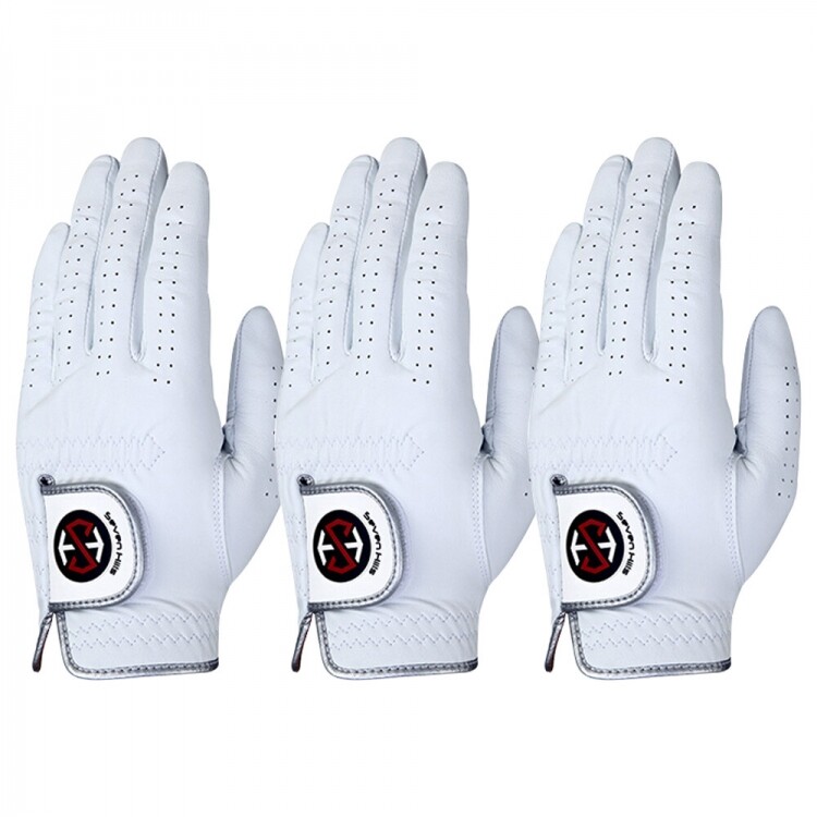 세븐힐스 카브레타 천연 양피 왼손 남성용 장갑 3장 세트 GF