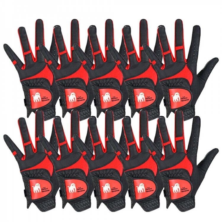 [옐로우바나나] 스파이더 블랙 실리콘 골프장갑 여성용 10장세트 GF
