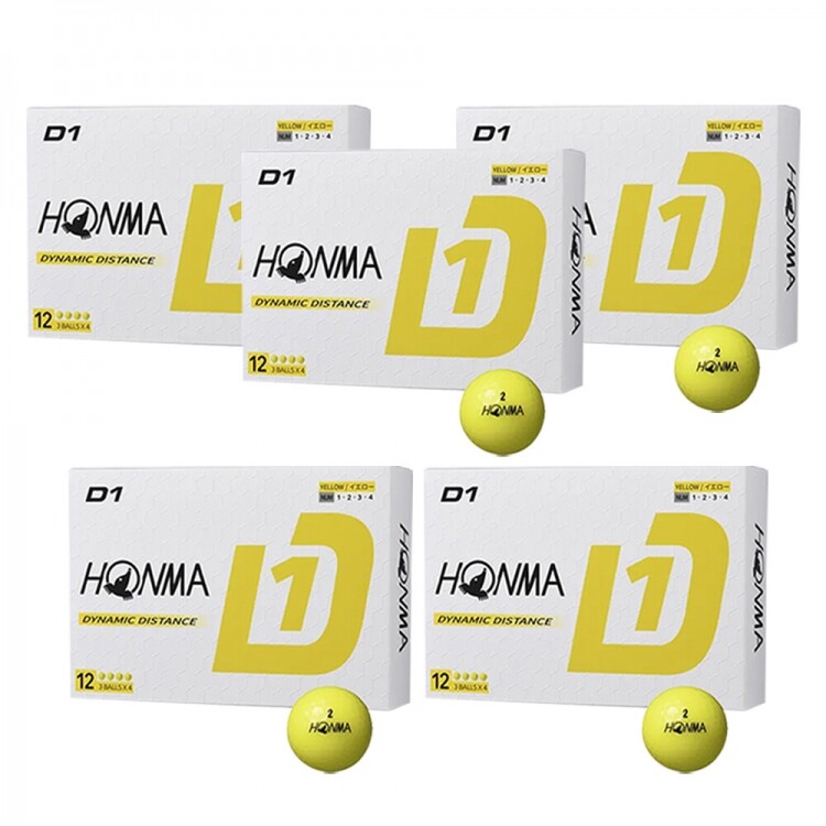 (혼마골프 정품) 혼마 D1 골프공 2피스 5더즌 세트 GF