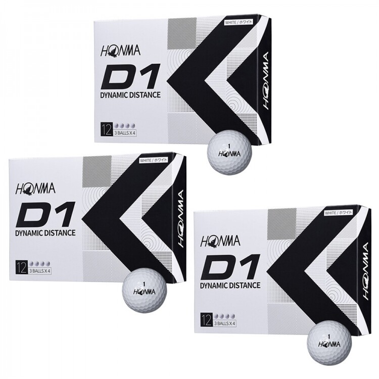 (혼마골프 정품) 혼마 D1 골프공 2피스 3더즌 세트 GF
