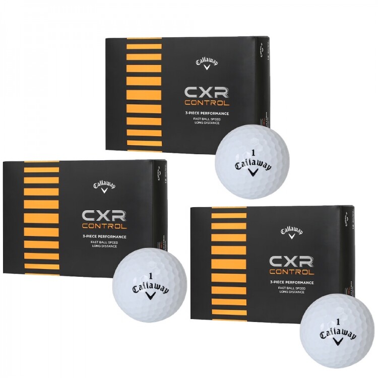 [캘러웨이정품] 로고무료인쇄 25년 CXR 컨트롤 골프공 (12구 3피스) 3더즌세트 GF