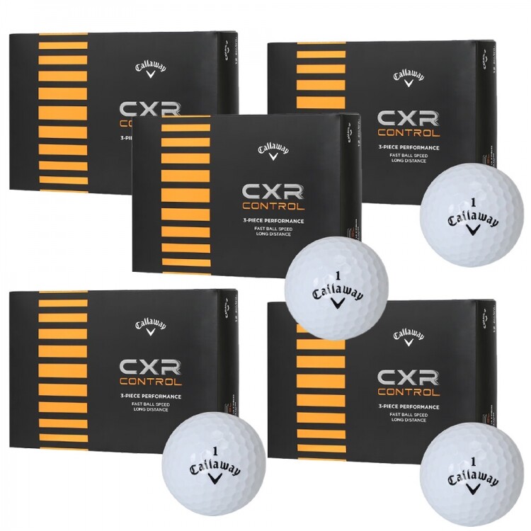 [캘러웨이정품] 로고무료인쇄 25년 CXR 컨트롤 골프공 (12구 3피스) 5더즌세트 GF