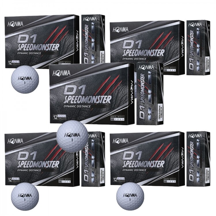 (혼마골프 정품) 혼마 볼 D1 Speed Monster 5더즌 세트_GF
