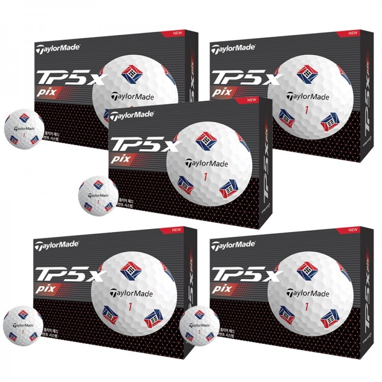 [테일러메이드정품] TP5X 볼 KOREA 디자인 5더즌세트 로고볼무료인쇄 GF
