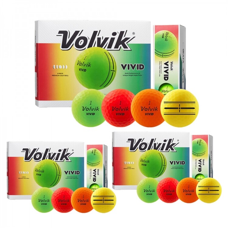 [볼빅 정품] 로고볼무료인쇄 2025 비비드(VIVID) 골프공 3더즌세트 GF