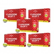 [캘러웨이정품] 크롬소프트 360 스트라이프 옐로우 골프공 (12구 3피스) 5더즌세트 GF