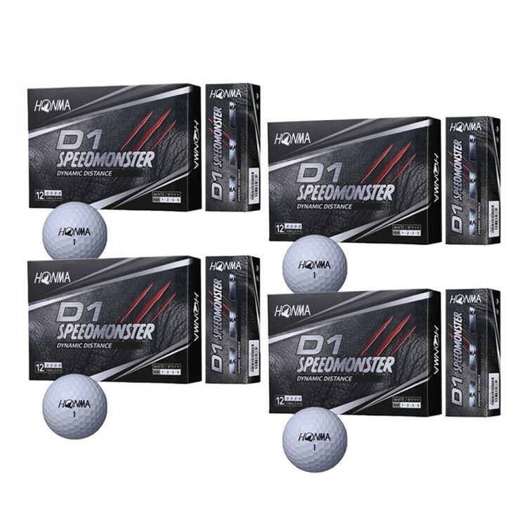 (혼마골프 정품) 혼마 볼 D1 Speed Monster 4더즌 세트_GF