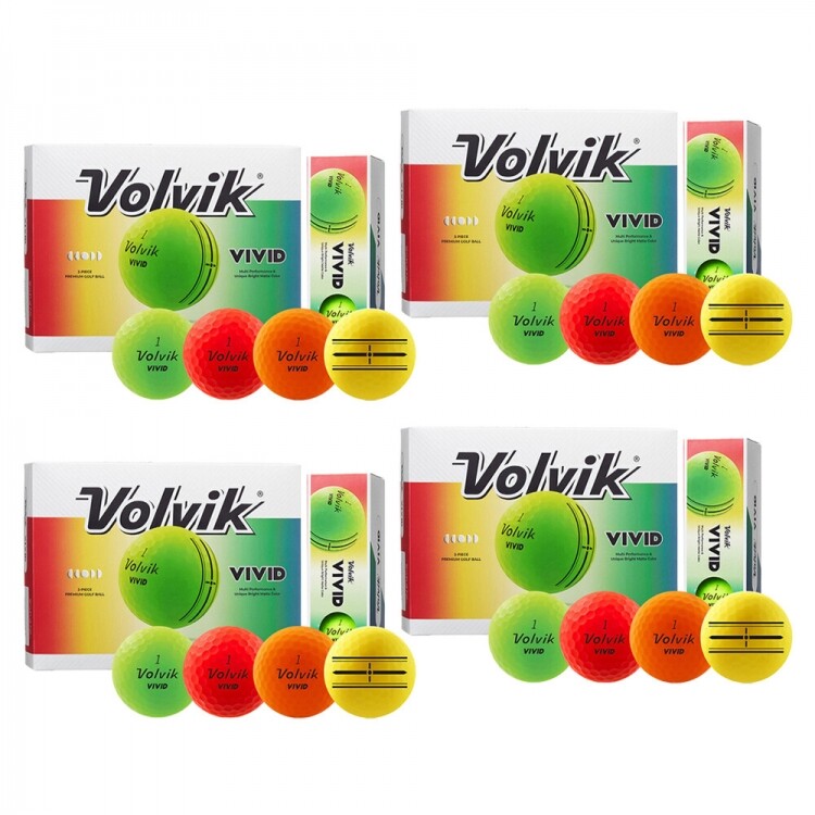 [볼빅 정품] 로고볼무료인쇄 10+12025 비비드(VIVID) 골프공 GF 4더즌 세트
