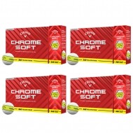 [캘러웨이정품] 크롬소프트 360 스트라이프 옐로우 골프공 (12구 3피스) 4더즌세트 GF