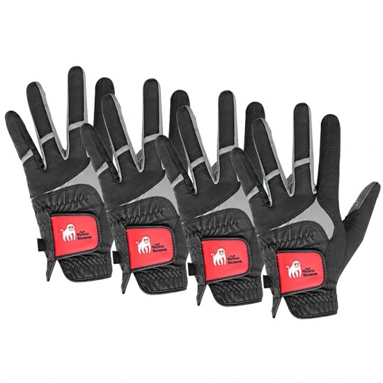 [옐로우바나나] 스파이더 블랙 실리콘 골프장갑 남성용 4장세트 GF