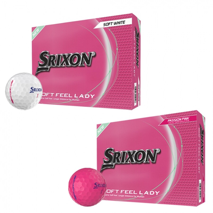 스릭슨 소프트필 레이디9 (Soft Feel) 골프공 2피스 화이트 GF