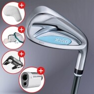 [클리브랜드 퍼터+거리측정기증정][던롭스포츠 코리아] 젝시오14 여성 블루 7개 아이언세트 GF