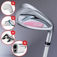 [클리브랜드 퍼터+거리측정기증정][던롭스포츠 코리아] 젝시오14 여성 화이트 7개 아이언세트 GF