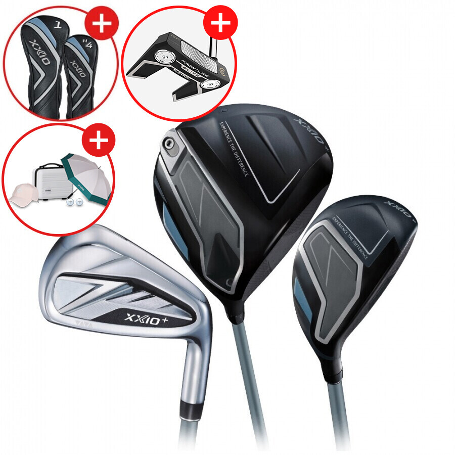 [클리브랜드 퍼터증정][던롭스포츠 코리아] 젝시오14 플러스 남성용 풀세트 (D+U+IR) GF