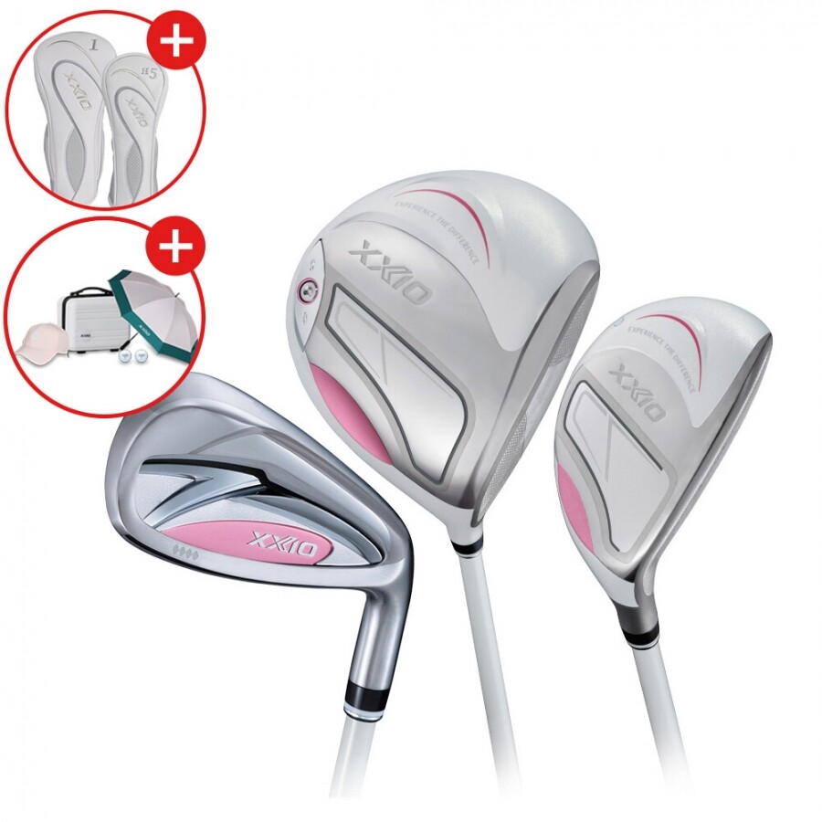 [던롭스포츠 코리아] 젝시오14 여성용 화이트 풀세트 (D+U+IR) GF