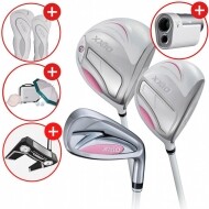 [클리브랜드 퍼터+거리측정기증정][던롭스포츠 코리아] 젝시오14 여성용 화이트 풀세트 (D+U+IR) GF