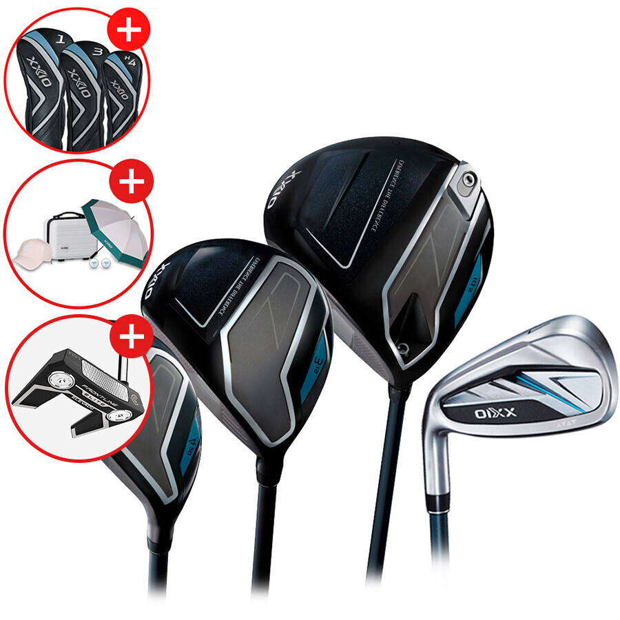 [클리브랜드 퍼터증정][던롭스포츠 코리아] 젝시오14 남성용 좌타 풀세트 (D+W+U+IR) GF