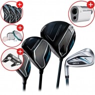 [클리브랜드 퍼터+거리측정기증정][던롭스포츠 코리아] 젝시오14 남성용 좌타 풀세트 (D+W+U+IR) GF