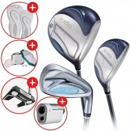 [클리브랜드 퍼터+거리측정기증정][던롭스포츠 코리아] 젝시오14 여성용 블루 풀세트 (D+U+IR) GF