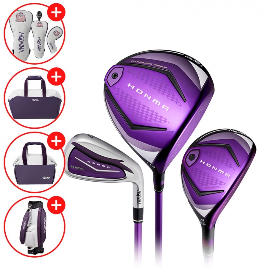 [혼마골프 정품] 혼마 비즐4 BeZEAL4 여성용 조합풀세트(D+U+I) GF