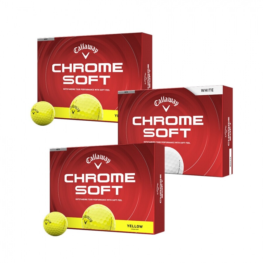 [한국캘러웨이정품] 26년 크롬소프트 골프공 (12구 3피스) GF 3개 세트 GF