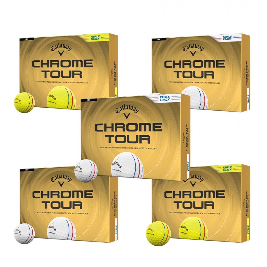 [한국캘러웨이정품] 26년 크롬 투어 트리플트랙 골프공 (12구 4피스) GF 5개 세트 GF