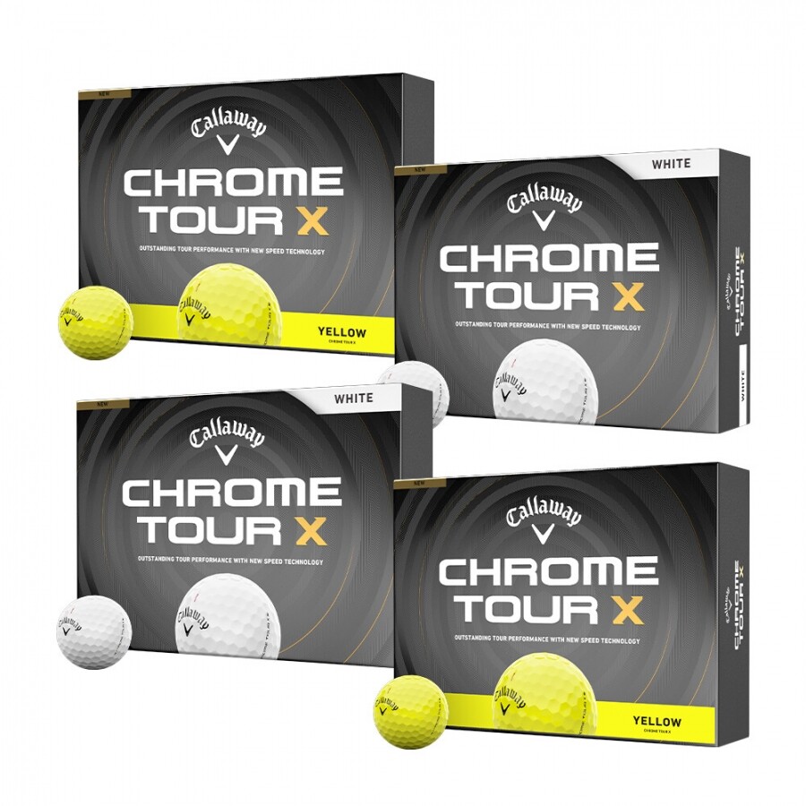 [한국캘러웨이정품] 26년 크롬 투어 X 골프공 (12구 4피스) 4개 세트 GF