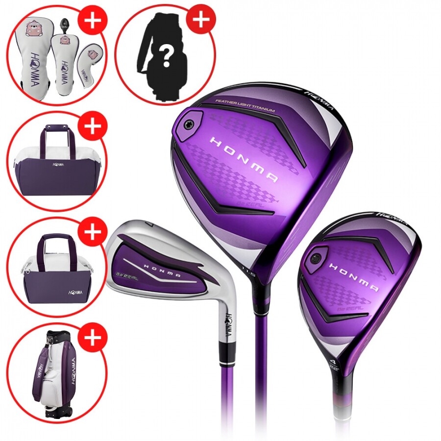 ★설맞이특가★[혼마골프 정품] 혼마 비즐4 BeZEAL4 여성용 조합풀세트(D+U+I) GF