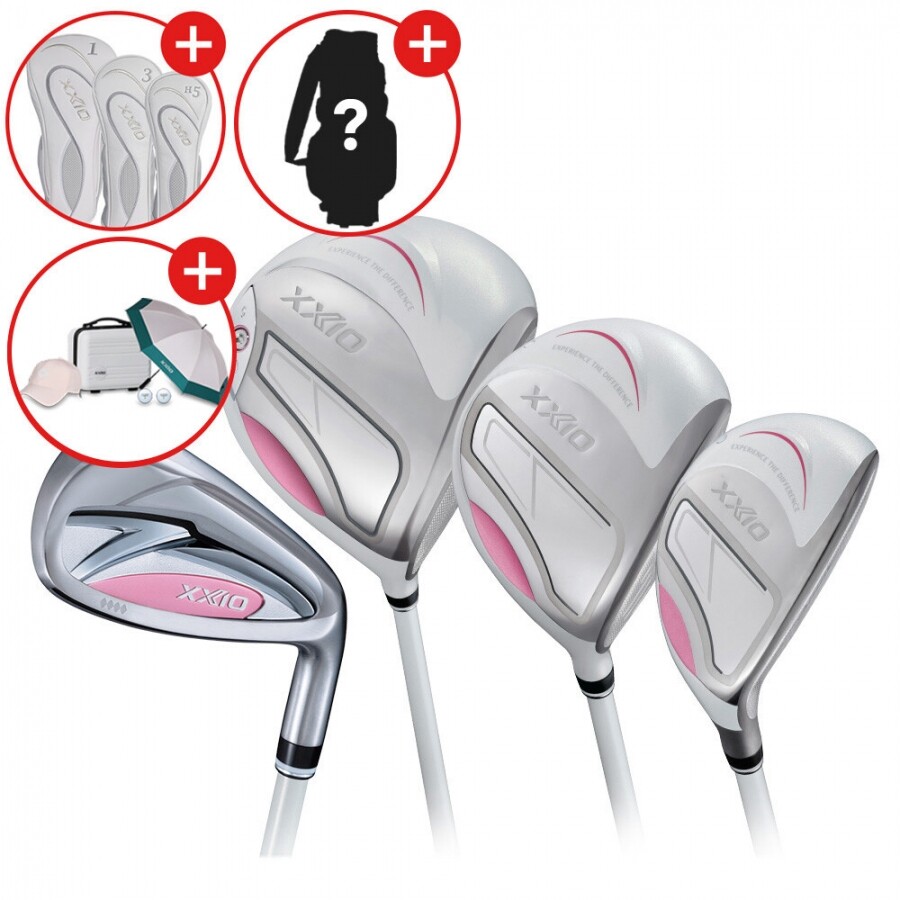 ★골프페스타★[던롭스포츠 코리아] 젝시오14 여성용 화이트 풀세트 (D+W+U+IR) GF