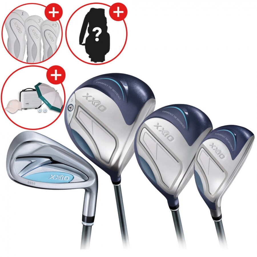 ★골프페스타★[던롭스포츠 코리아] 젝시오14 여성용 블루 풀세트 (D+W+U+IR) GF