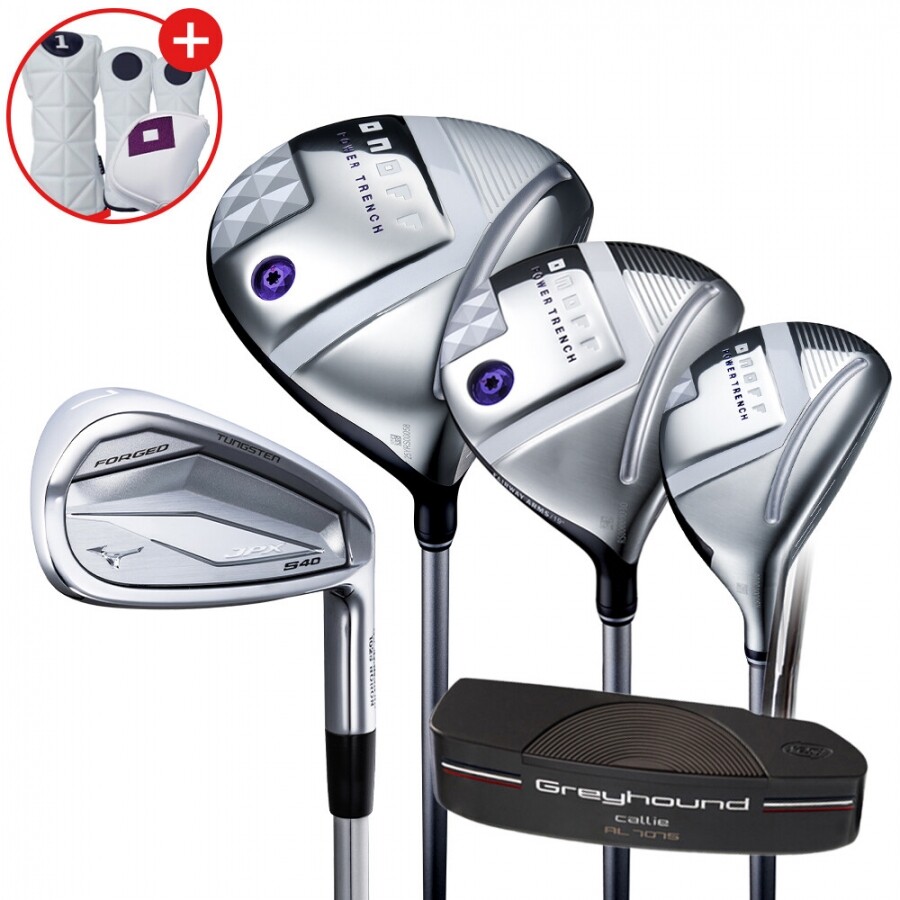한국미즈노정품 2026년 JPX S40 여성 조합 풀세트(LP425 D+W+UT+S40 8I+YES PT) GF
