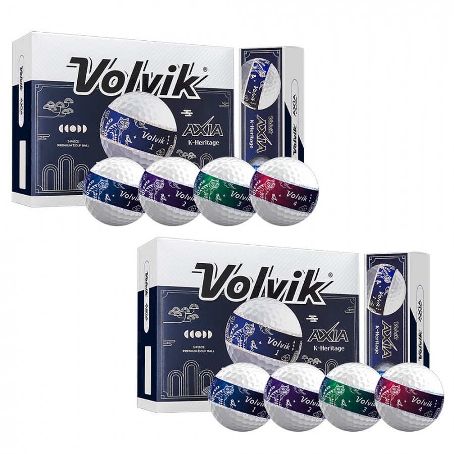 [볼빅정품] 26 VOLVIC AXIA 3P K-Heritage (엑시아)골프공 2개 세트GF