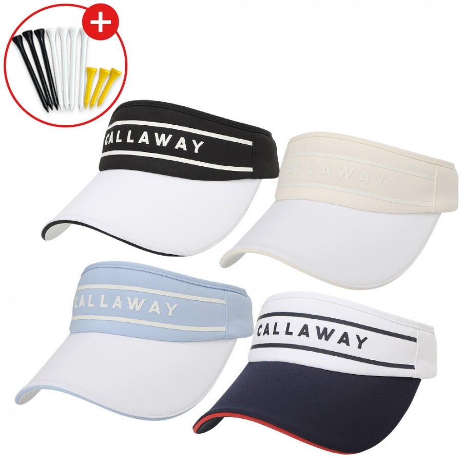 증정 한국캘러웨이골프 26년 캘러웨이 우먼스 글렌데일 (WMS GLENDALE) 여성용 바이저 골프모자 GF