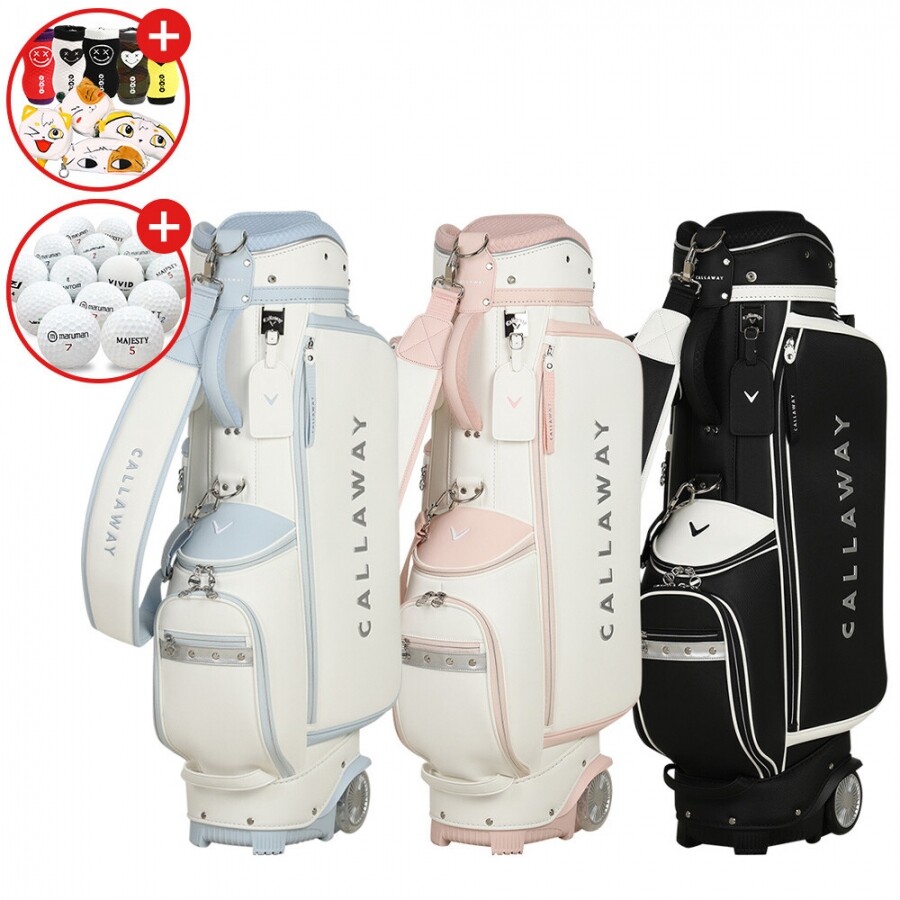 증정A [한국캘러웨이정품] 26년 캘러웨이 우먼스 스타웨이 (WMS STARWAY) 바퀴형 캐디백 GF
