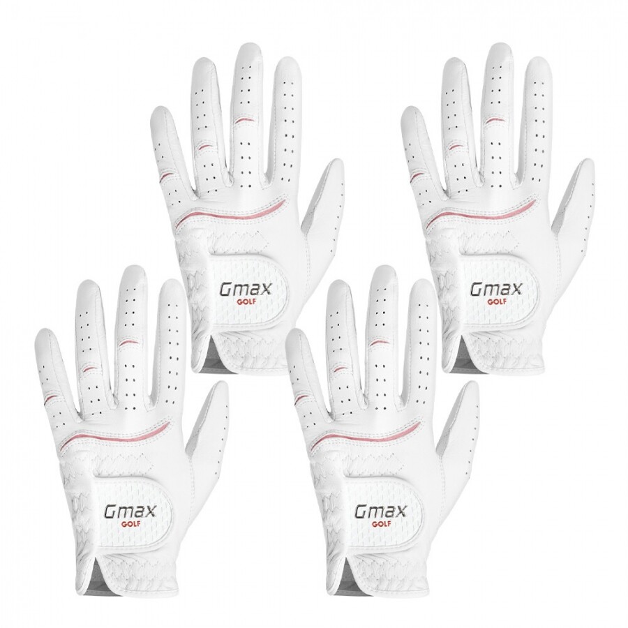 [범양글러브정품]지맥스 양피 골프장갑 여성용 장갑 양손 4장 세트 GF