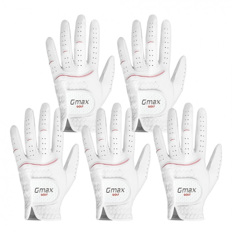 [범양글러브정품]지맥스 양피 골프장갑 여성용 장갑 양손 5장 세트 GF