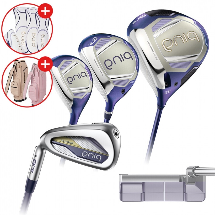 [삼양인터내셔날 정품] 핑 26년 GLE 4 여성용 조합풀세트(DR,FW,U,I,P) 좌타(특주) 캐디백증정 GF