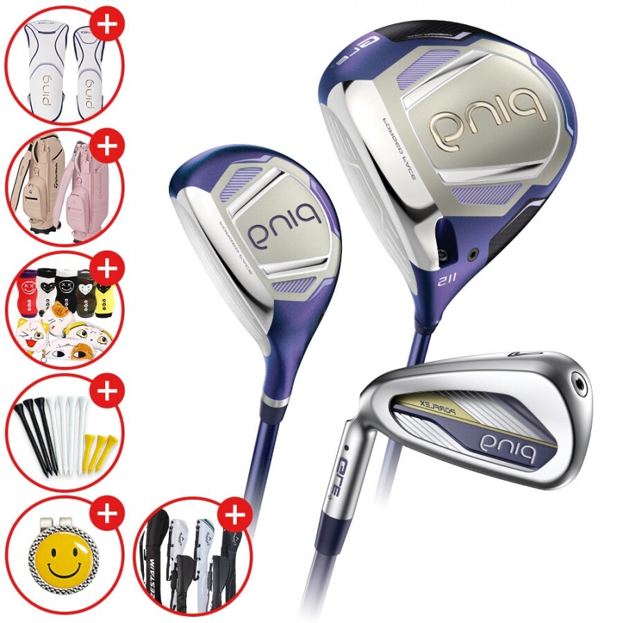 증정A[삼양인터내셔날 정품] 핑 26년 GLE 4 여성용 조합풀세트(DR,U,I) 좌타(특주) 캐디백증정 GF